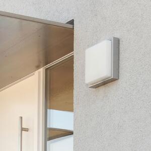 LCD Aplică LED pentru exterior 046, oțel inoxidabil, sticlă, 25 x cm, Metalic, Sticlă, Modern