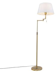 Lampadar elegant ROSIE, 119x30 cm, E27, 40 W, Metal, Auriu/Alb, Dormitor/Living/Birou