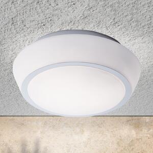ORION Plafonieră din sticlă Pia cu IP44, 30 cm, reglabil, Alb, Baie, Metal, Modern