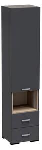 Dulap soldat Toscana Pako World Antracit 50x42x222.5 cm