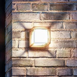 Smartwares Aplică de exterior Cubic LED, aluminiu, formă cub, Negru, Metal, Modern