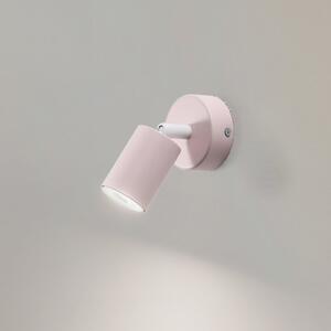 TK Lighting Spot de perete Livia, roz, 13 cm, metal, reglabil, GU10, reglabil, Roz / Rosé, Camera copiilor, Metal