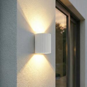 Lindby LED-Aparec de iluminat exterior Ralino, alb, 2 becuri, IP65, Alb, Aluminiu, Modern