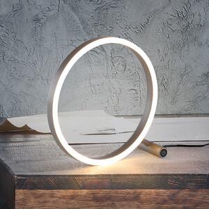 JUST LIGHT. GmbH Lampă de masă LED Ritus, aluminiu, reglabil, Metalic, Camera de zi / sufragerie, Metal, Modern