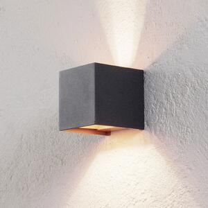 Arcchio aplică de perete Zuzana, set 2, negru-auriu, G9, 10 cm, reglabil, Negru, Camera de zi / sufragerie, Aluminiu, Modern