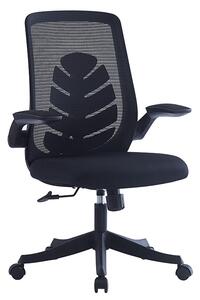 Scaun de birou Enrich cu plasa din material textil de culoare neagra