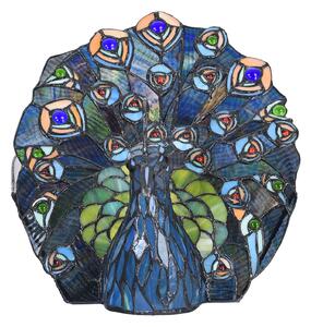 Lampă de masă 5LL-6044 păun, stil Tiffany