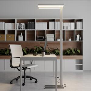 Arcchio Lampadar LED Logan Basic, set de 2, argintiu, 6000 lm