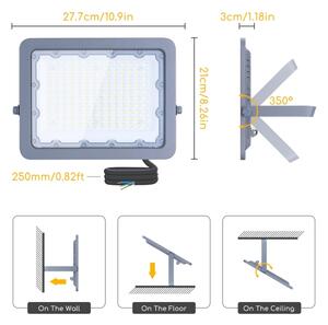 Proiector LED Aigostar LED/100W/230V gri 4000K IP65