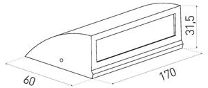 Aplică perete exterior LED LED/6W/230V IP54