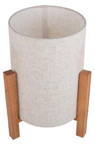 Näve Lampă de masă 3193, lemn, material textil din in, înălțime 32cm, Lemn, Camera de zi / sufragerie, Lemn, Scandinavă, Tripod