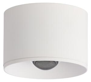 Zambelis Spot LED exterior pentru tavan S132, Ø 8 cm, alb nisipiu, Alb, Metal, Modern