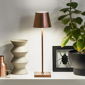 Nuindie LED lampă de masă reîncărcabilă, bronz, Easy Connect, IP54
