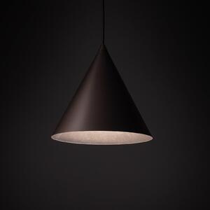 TK Lighting Suspensie Cono, o singură lumină, Ø 25 cm, culoare bronz, reglabil, Bronz / Alamă Veche, Camera de zi / sufragerie, Metal, Modern