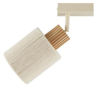 Brilliant Plafonieră Arlo, bej, din material textil, lungime 62 cm, cu 2 becuri, reglabil, Bej, Camera de zi / sufragerie, Țesătură / Textil, Modern
