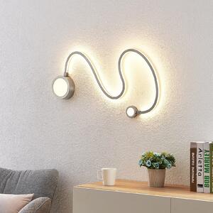 Lindby Rion Aplică de perete cu LED, nichel
