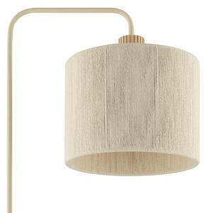 Brilliant Lampadar Arlo, bej, material textil/lemn, înălțime 160 cm, E27, Bej, Camera de zi / sufragerie, Țesătură / Textil, Modern