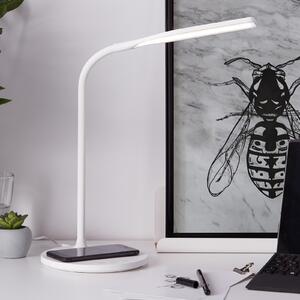 Lampă de birou cu LED Joni, albă, înălțime 34 cm, CCT, dimabilă