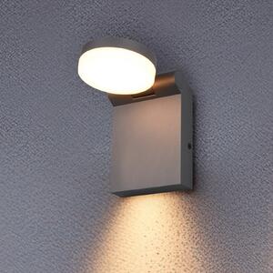 Trio Lighting Aplică de exterior cu LED Adour, antracit, înclinabilă, CCT, IP44, Negru, Aluminiu, Modern