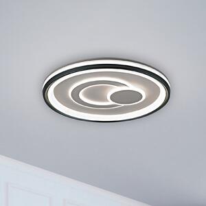 JUST LIGHT. GmbH DOAR LUMINĂ. Plafonieră cu LED Minelli, Ø 50 cm, reglabilă, reglabil, Alb, Camera de zi / sufragerie, Plastic, Modern