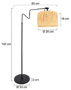 Linstrom lampadar, metal, iarbă, negru, bej