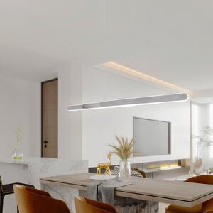 Trio Lighting Helios lampă suspendată LED dim CCT aluminiu, reglabil, Metalic, Camera de zi / sufragerie, Metal, Modern