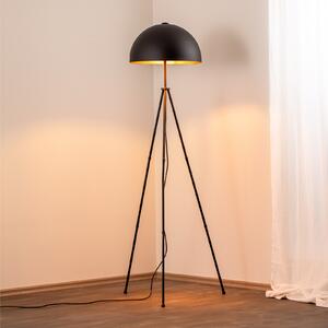 Lampadar Can-NT-113-1, tripod din metal negru, înălțime 170 cm