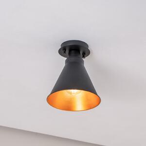 Plachetă Berceste N-676, negru/auriu, metal, Ø 20 cm