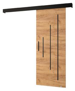 Uși culisante 70 cm Slavdro 3 (craft auriu + negru mat). 1108770