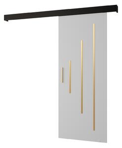 Uși culisante 80 cm Slavdro 3 (alb mat + negru mat). 1108843
