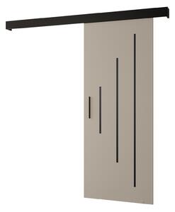 Uși culisante 80 cm Slavdro 3 (cashmir + negru mat). 1108854