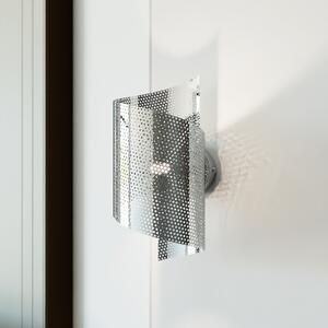 EMIBIG LIGHTING Aplică de perete Spiral, crom, metal, G9, 29 cm înălțime, reglabil, Gri, Camera de zi / sufragerie, Metal, Modern