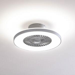 Lindby Smart LED ventilator de tavan Paavo, argint, liniștit, Tuya
