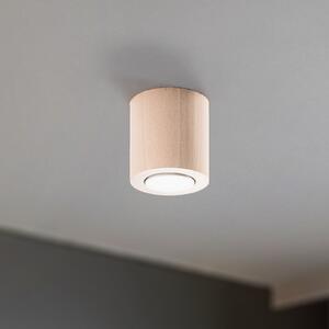 TK Lighting Spot de tavan Eve, fag, lemn, Ø 8 cm, GU10, reglabil, Lemn, Camera de zi / sufragerie, Lemn
