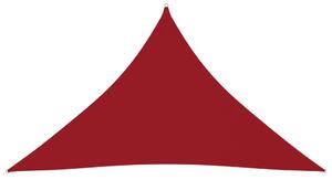 Parasolar, roșu, 2,5x2,5x3,5 m, țesătură oxford, triunghiular