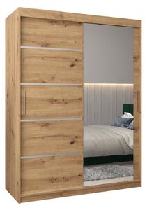 Dulap de haine 180 cm cu oglindă Verika 2 180 (stejar artisan). 1064211