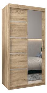 Dulap de haine 120 cm cu oglindă Verika 2 120 (stejar sonoma). 1064196