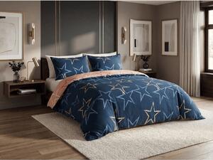 Lenjerie de pat din microflanel STARMISS albastru inchis Dimensiune lenjerie de pat: 70 x 90 cm | 140 x 200 cm