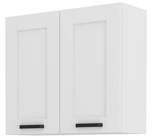 Dulap superior bucătărie Lucid 80 G 72 2F (alb + alb). 1041035