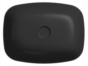 Cersanit Larga, chiuveta blat 50x39 cm, antracit mat, K677-013