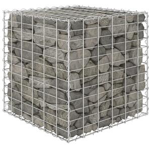 Strat înălțat cub gabion, 60 x 60 x 60 cm, sârmă de oțel