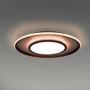 JUST LIGHT. GmbH Plafonieră LED Arenda Ø 60cm, RGB/CCT, dimabilă, reglabil, Negru, Camera de zi / sufragerie, Metal, Modern