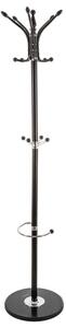 Cuier pentru haine, 182 cm, metal, negru