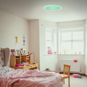 Panou LED Slim efect RGBW Ø29,3cm alb