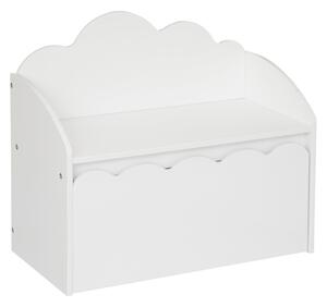 Cutie pentru jucării 2 în 1 cu scaun, 60 x 53,4 x 30 cm