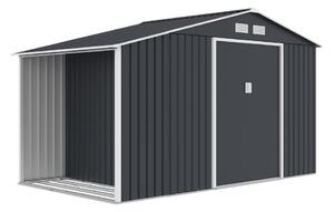 Casa de scule din metal Skagen cu magazie de lemne 3,4 x 1,9 m Magazin Boss antracit