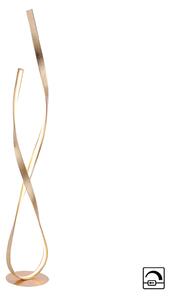 Paul Neuhaus Lampadar LED Linda, auriu, metal, dimabil