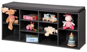 Dulap pantofi cu scaun, 10 rafturi, Kesper