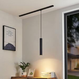 Lampă suspendată Lindby Linaro, 40 cm, negru, 1-fază, GU10