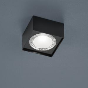 Helestra Kari plafonieră LED, unghiulară, negru, reglabil, Negru, Camera de zi / sufragerie, Metal, Modern